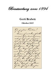 Seite 1: Brautwerbung anno 1894